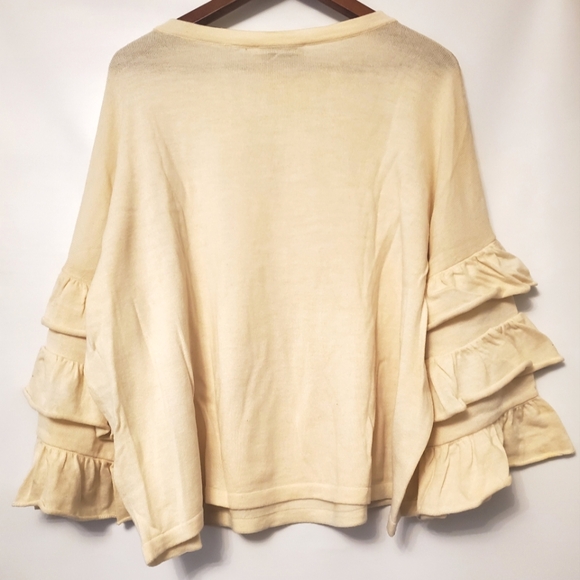 Fuzzi Ruffle sleeve sweater - Picture 4 of 4
